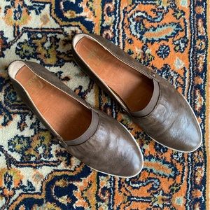 Frye | Brown leather Melanie slip-on shoes